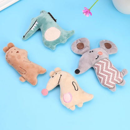 Teeth Grinding Catnip Toys Funny Interactive Plush Cat Toy Pet Kitten Chewing Vocal Toy Claws Thumb Bite Cat Mint for Cats
